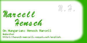 marcell hensch business card